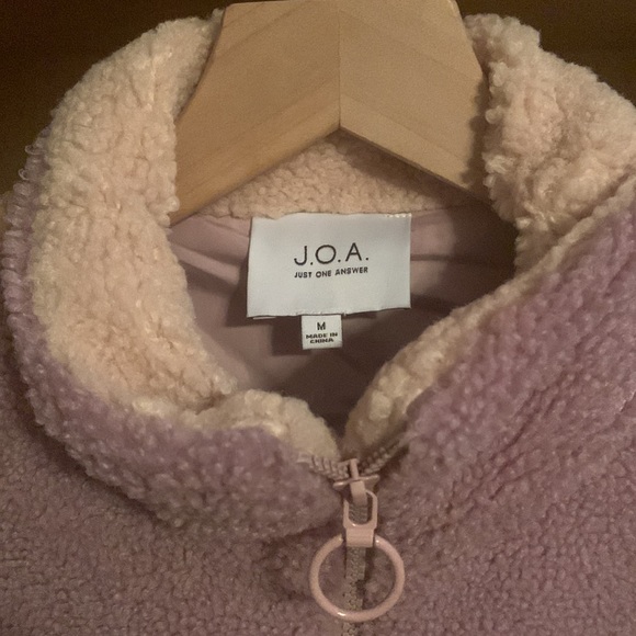 J.O.A. Cropped 3/4 zip sweater size medium - Picture 2 of 5